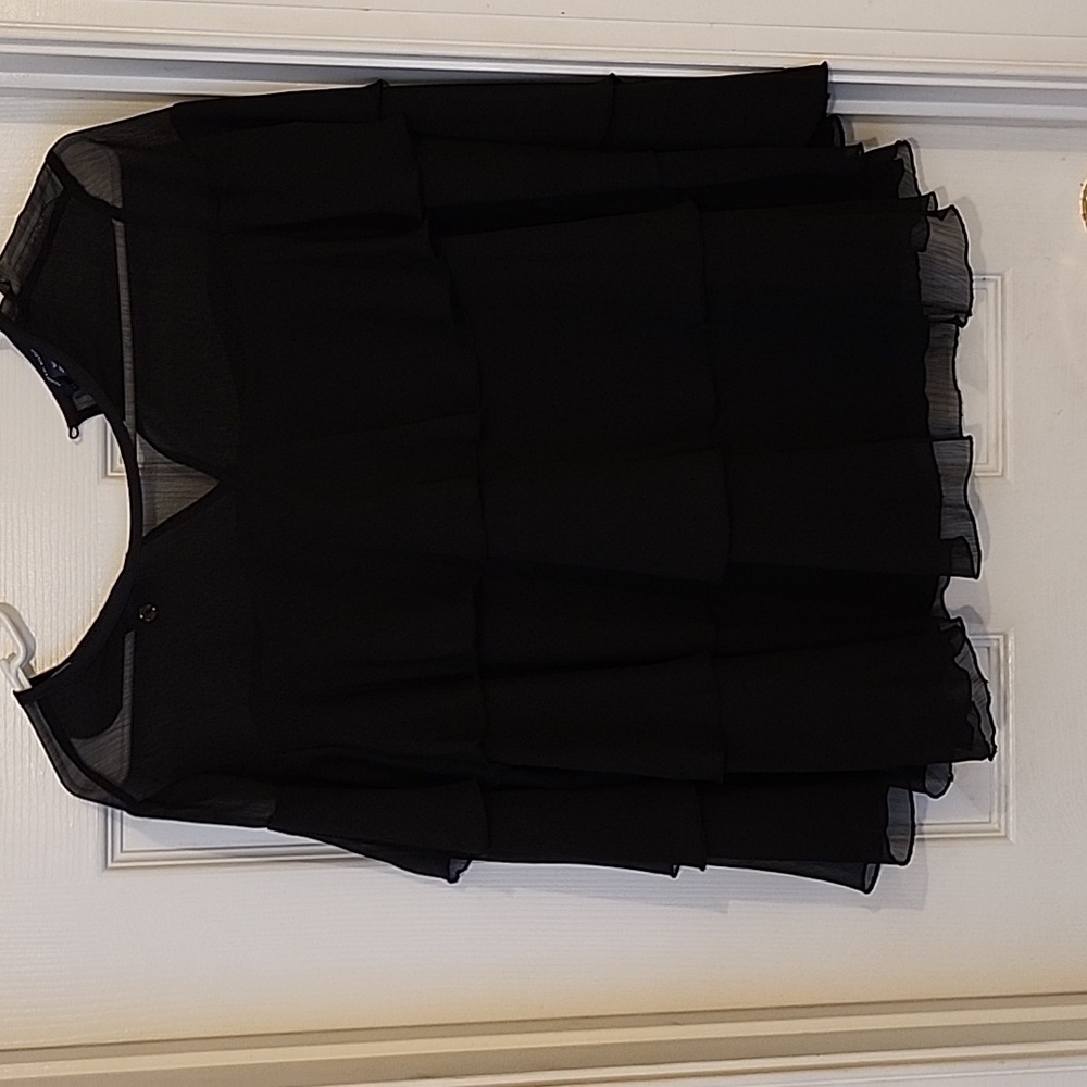 Tommy Hilfiger Blouse,Size s,Black ruffles